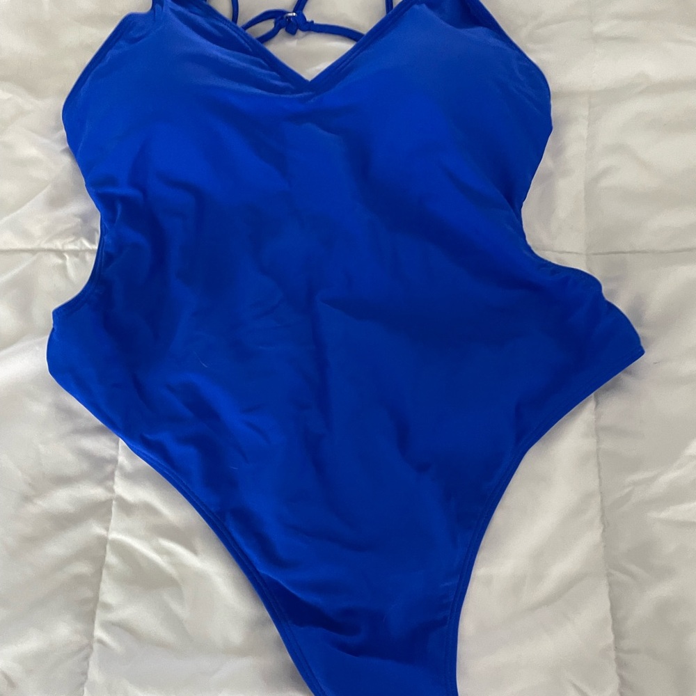Blue One Piece Swimsuit